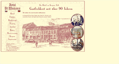 Desktop Screenshot of hotel-vinzenz.de